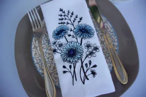 #064 | Big flowers | Linen napkins