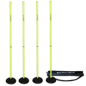 4 Pack of Poles   4 Turf Bases in Carry Bag (4PKPOLEBASEYEL)