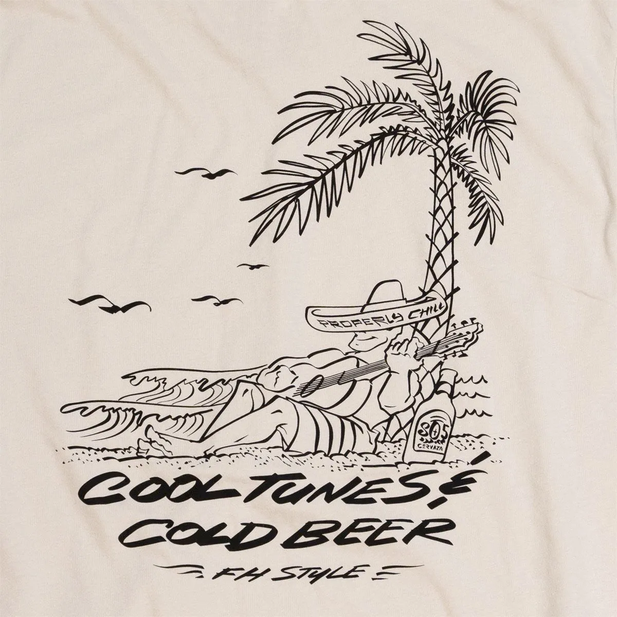 805 Tuned Out Tee - Sand