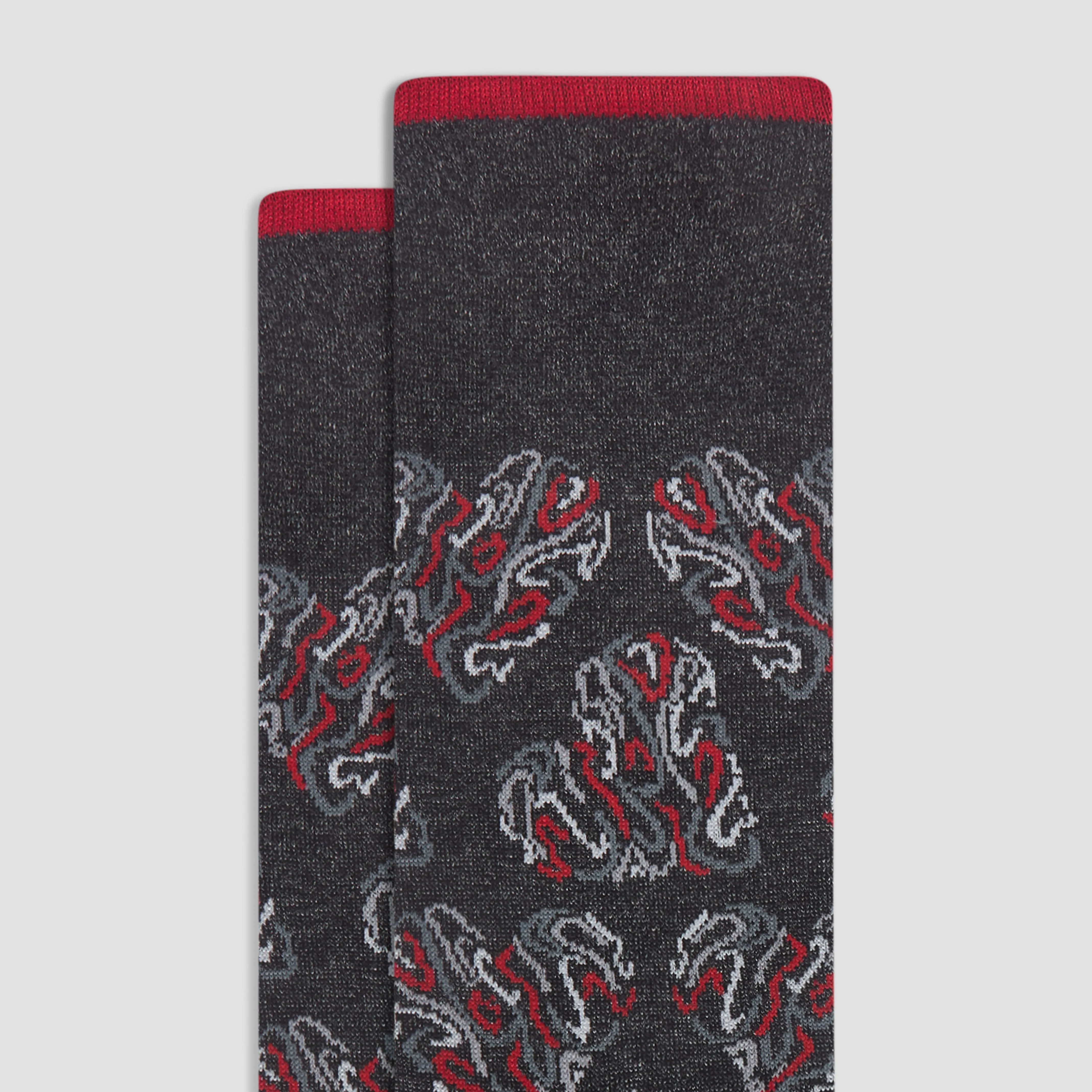 Abstract Mid-Calf Socks