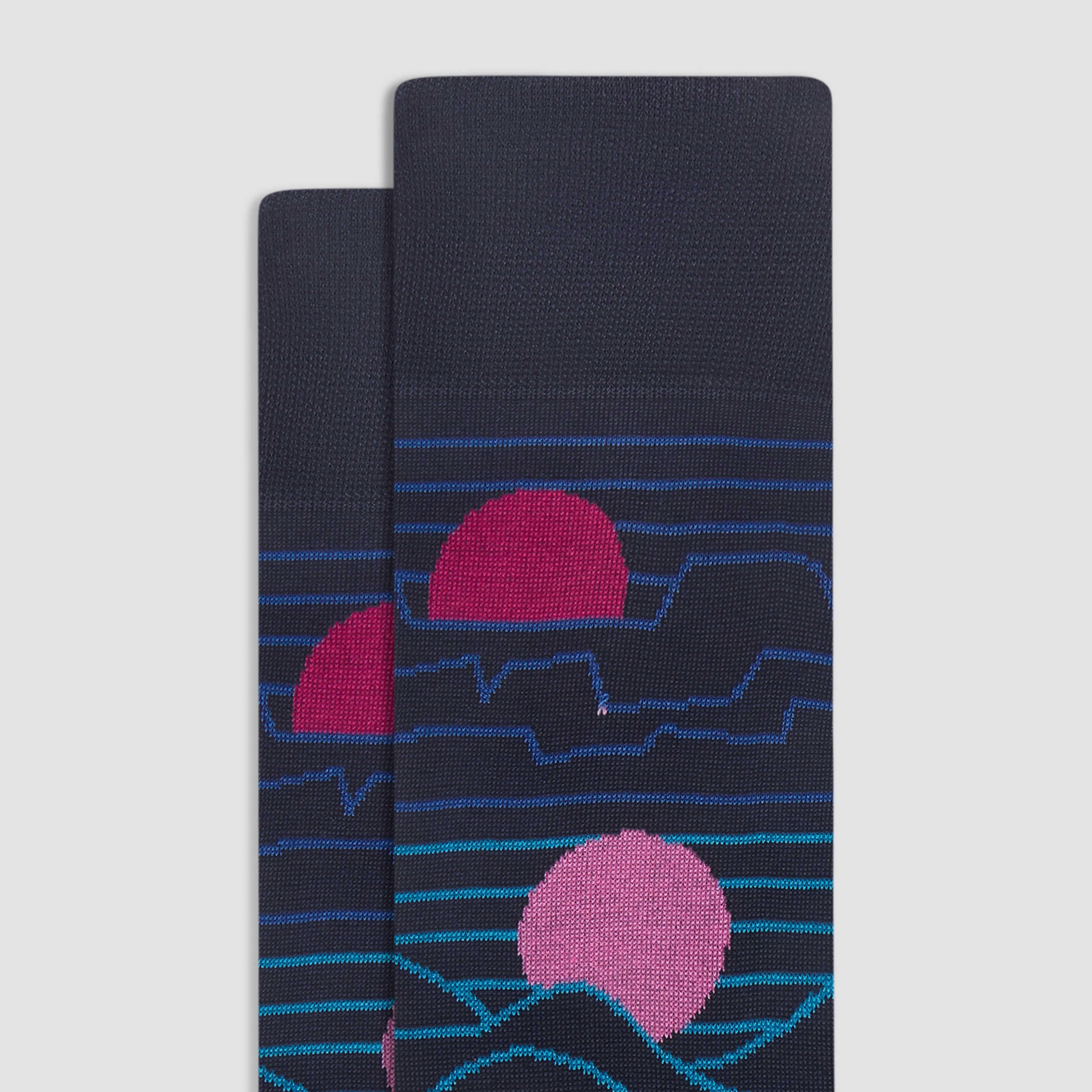 Abstract Mid-Calf Socks