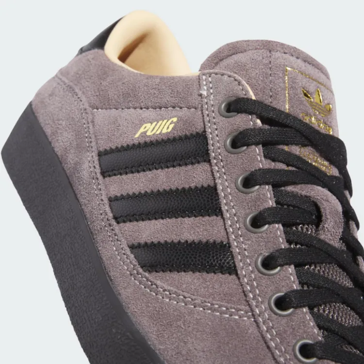 Adidas Skateboarding Puig Indoor Charcoal/Core Black/Chalk White Shoes