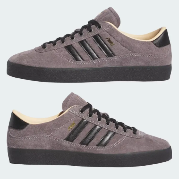 Adidas Skateboarding Puig Indoor Charcoal/Core Black/Chalk White Shoes