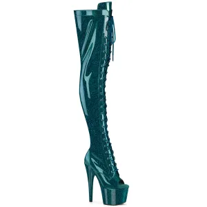 ADORE-3021GP  Teal  Glitter Patent/M