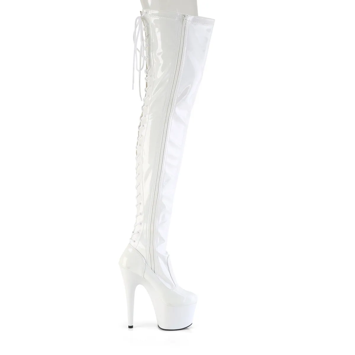 ADORE-3850  White Stretch Patent/White