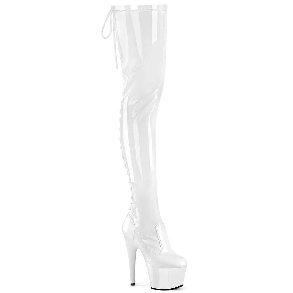 ADORE-3850  White Stretch Patent/White