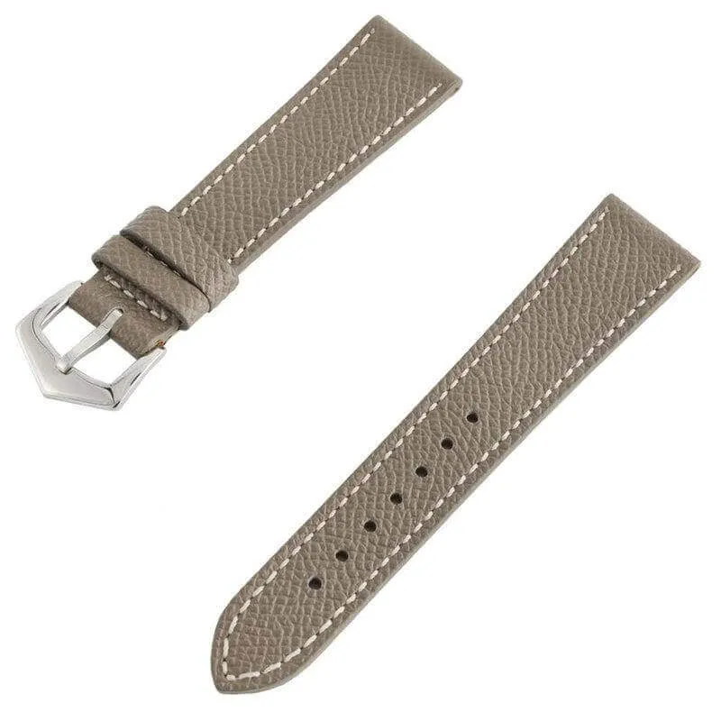 Apple Watch Leather Band ™ Hammered Toupe Ecru Stitches