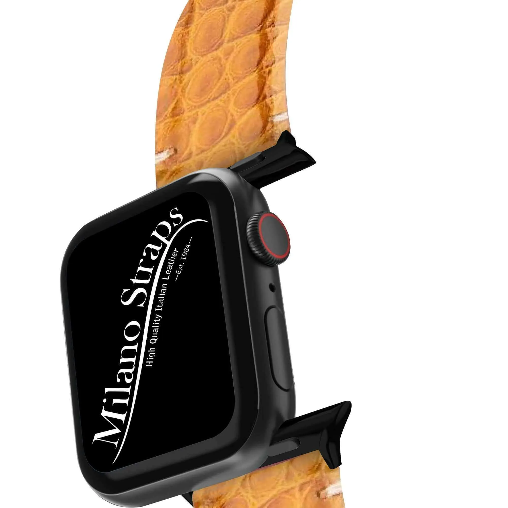 Apple Watch Leather Band ™ Millennium Cognac Alligator Minimal Stitches