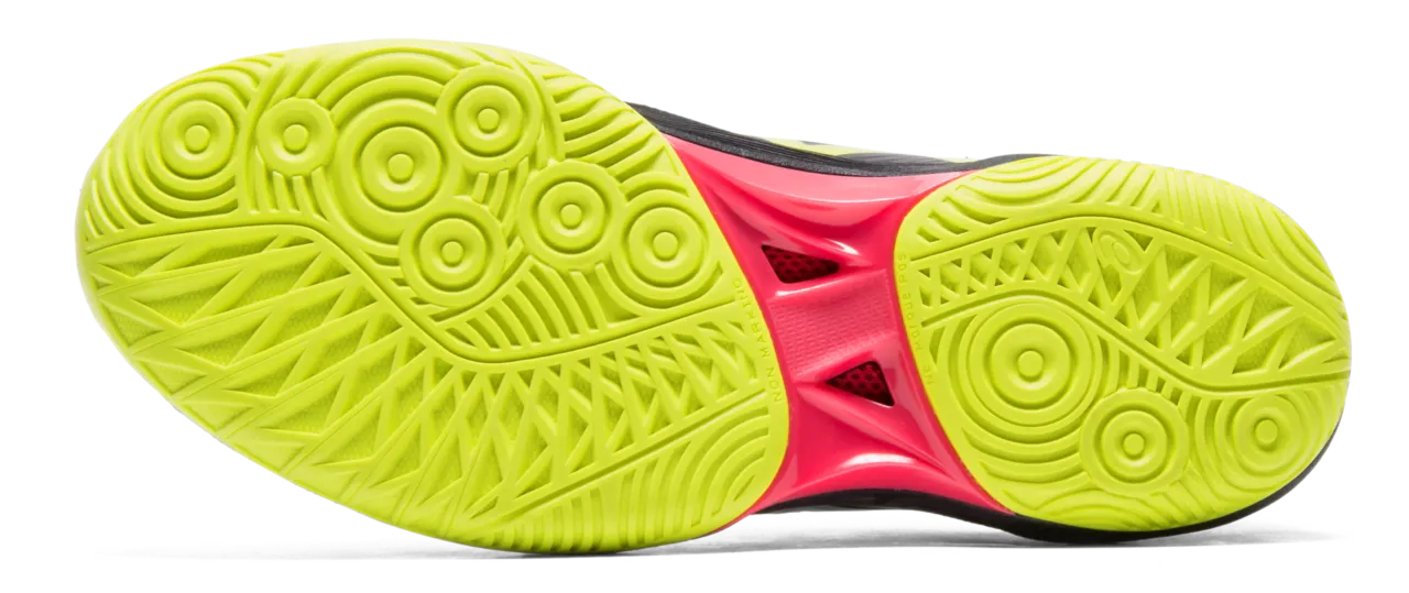 Asics Women's Gel-Blast FCourt Shoes In Black/Sour Yuzu