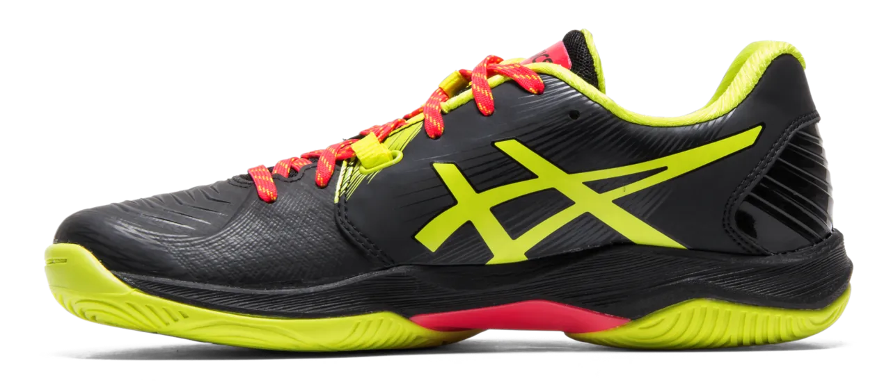 Asics Women's Gel-Blast FCourt Shoes In Black/Sour Yuzu