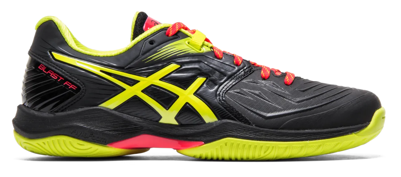Asics Women's Gel-Blast FCourt Shoes In Black/Sour Yuzu
