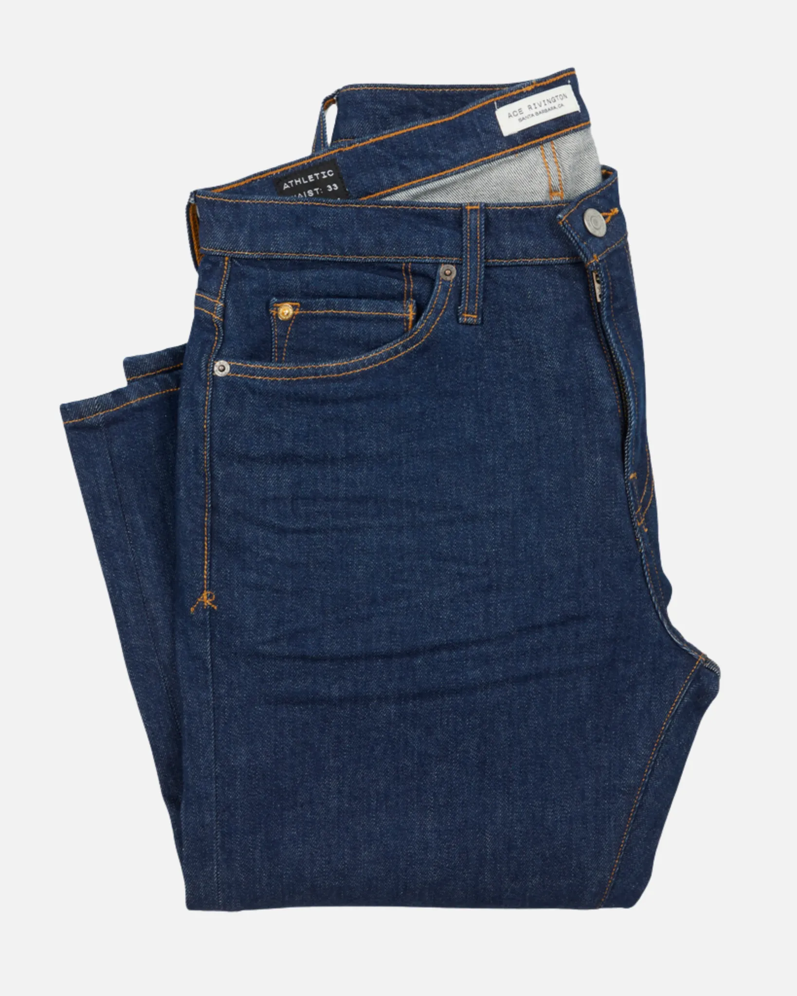 Athletic Taper Denim Jeans - Dark Clean