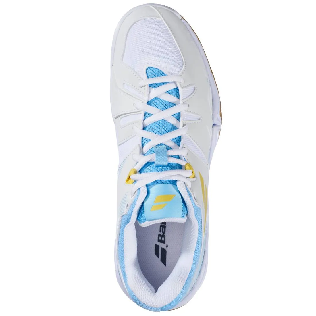 Babolat Shadow Spirit Women's Indoor Court Shoe (White/Light Blue)