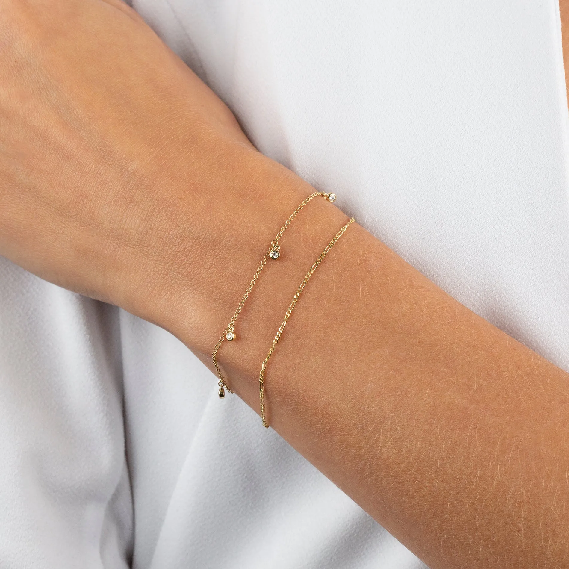 Baby Figaro Bracelet 14K