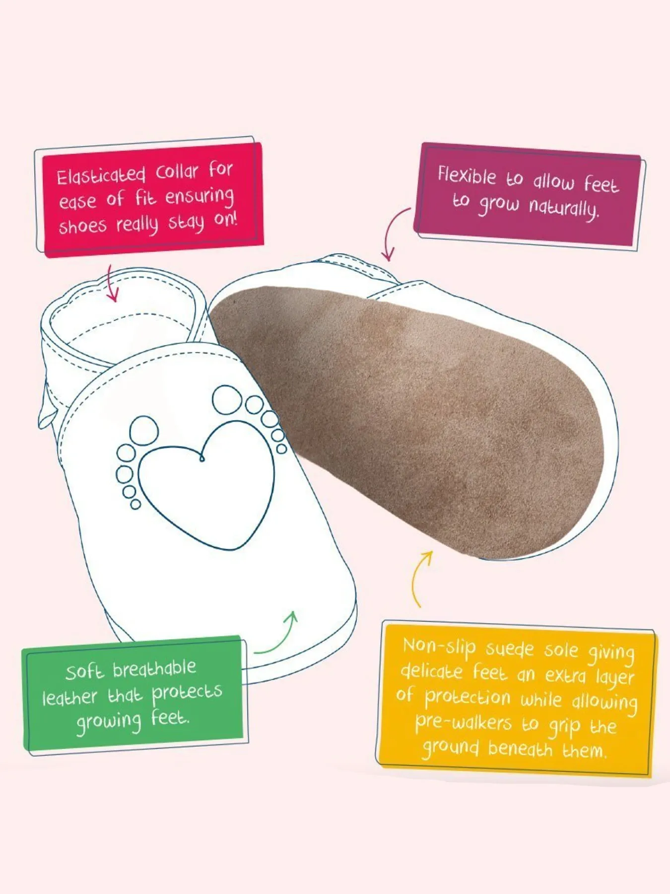 Baby Pink Sheep Soft Shoes