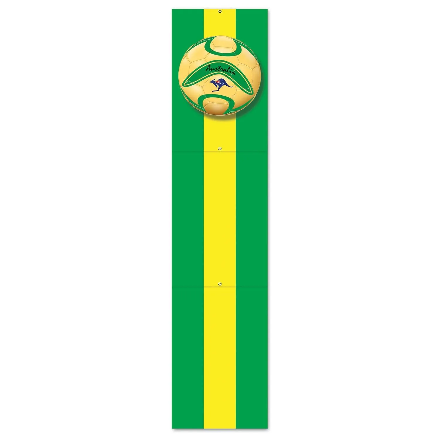 Beistle Australia Soccer Jointed Pull-Down Cutout 5' (1/Pkg) Party Supply Decoration : Soccer