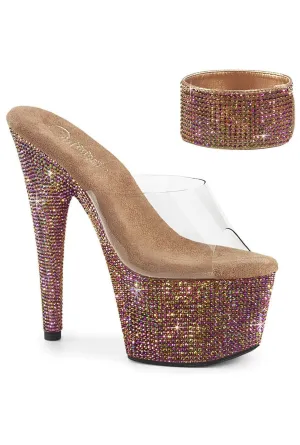 BEJEWELED-712RS Clear Vinyl Slide
