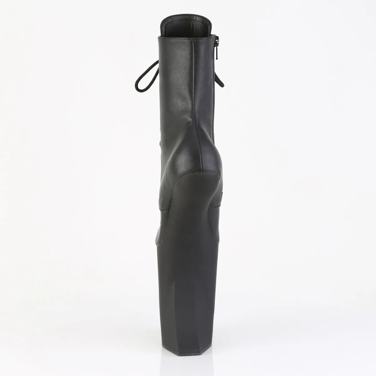 BEWITCHED-1020  Black Faux Leather/Black Matte