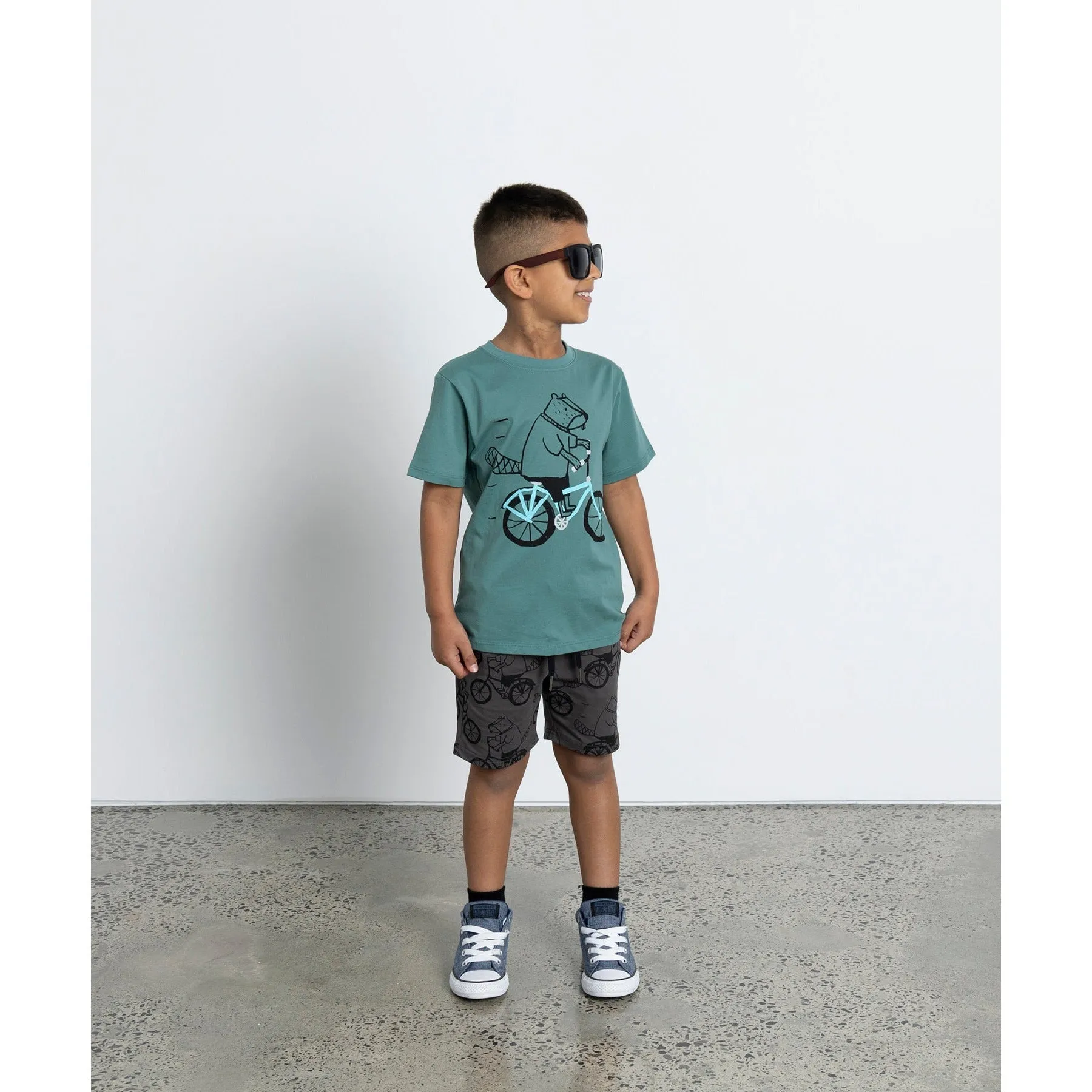Biking Beavers Short - Dark Grey