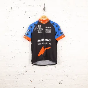 Biking Olympia Biemme Cycling Top Jersey - Black - M