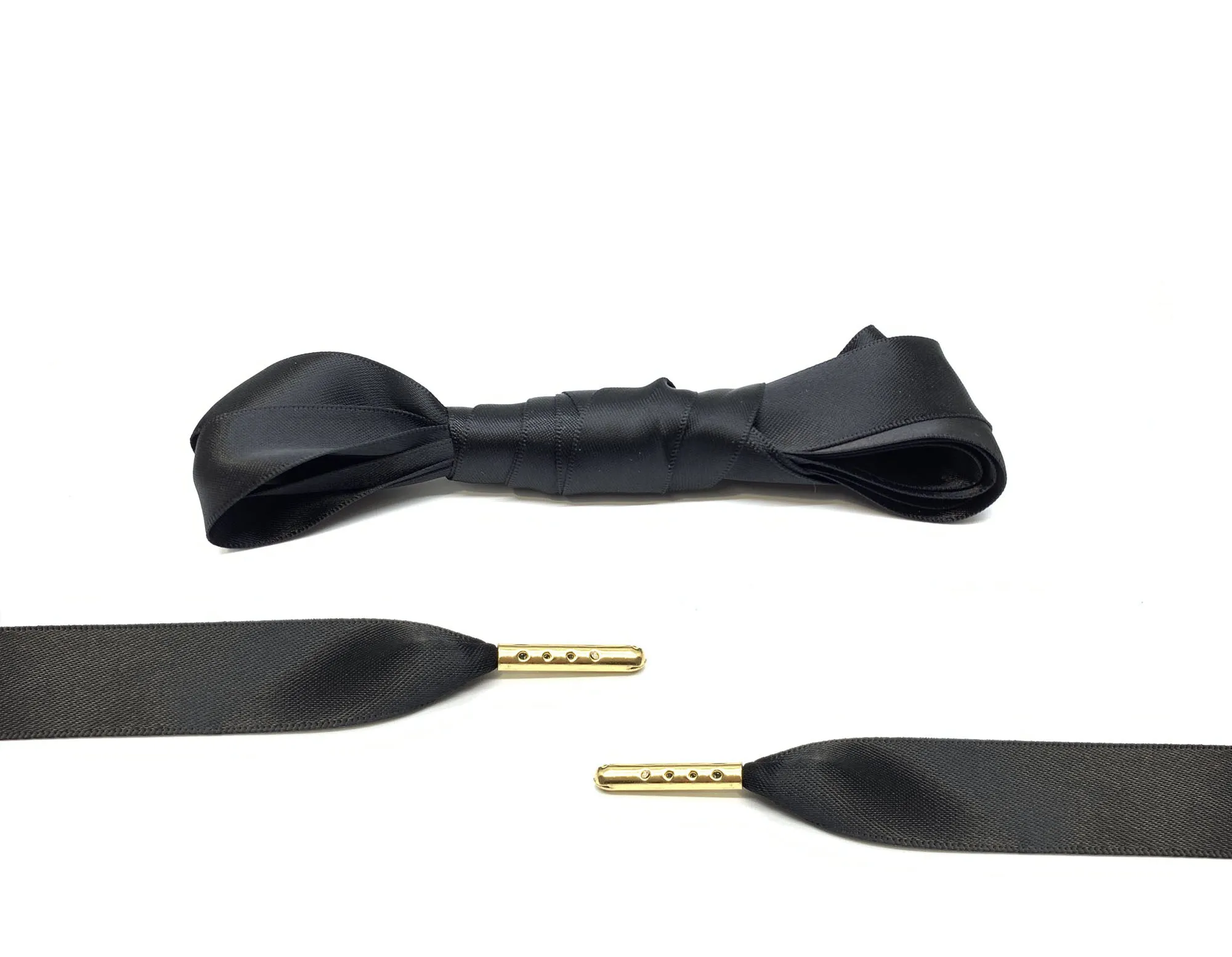 Black Ribbon Laces