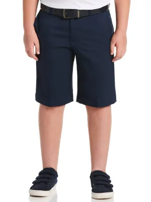 Boys Flat Front Solid Golf Short