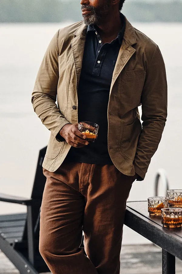 Casual button-down embellished slim-fit jacket