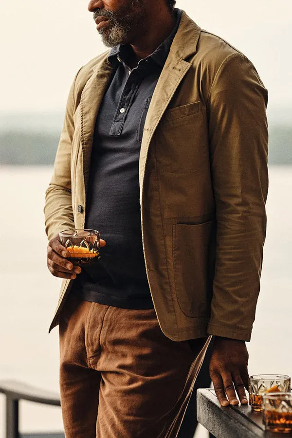 Casual button-down embellished slim-fit jacket