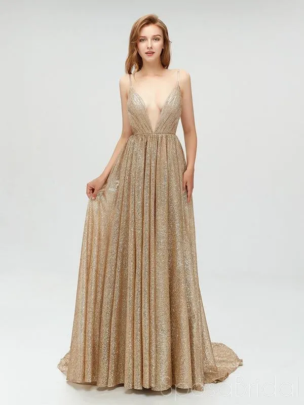 Charming Sparkly Sequin Sexy Fashion Spaghetti Straps Prom Dresses, Shinning Evening dress, PD0772