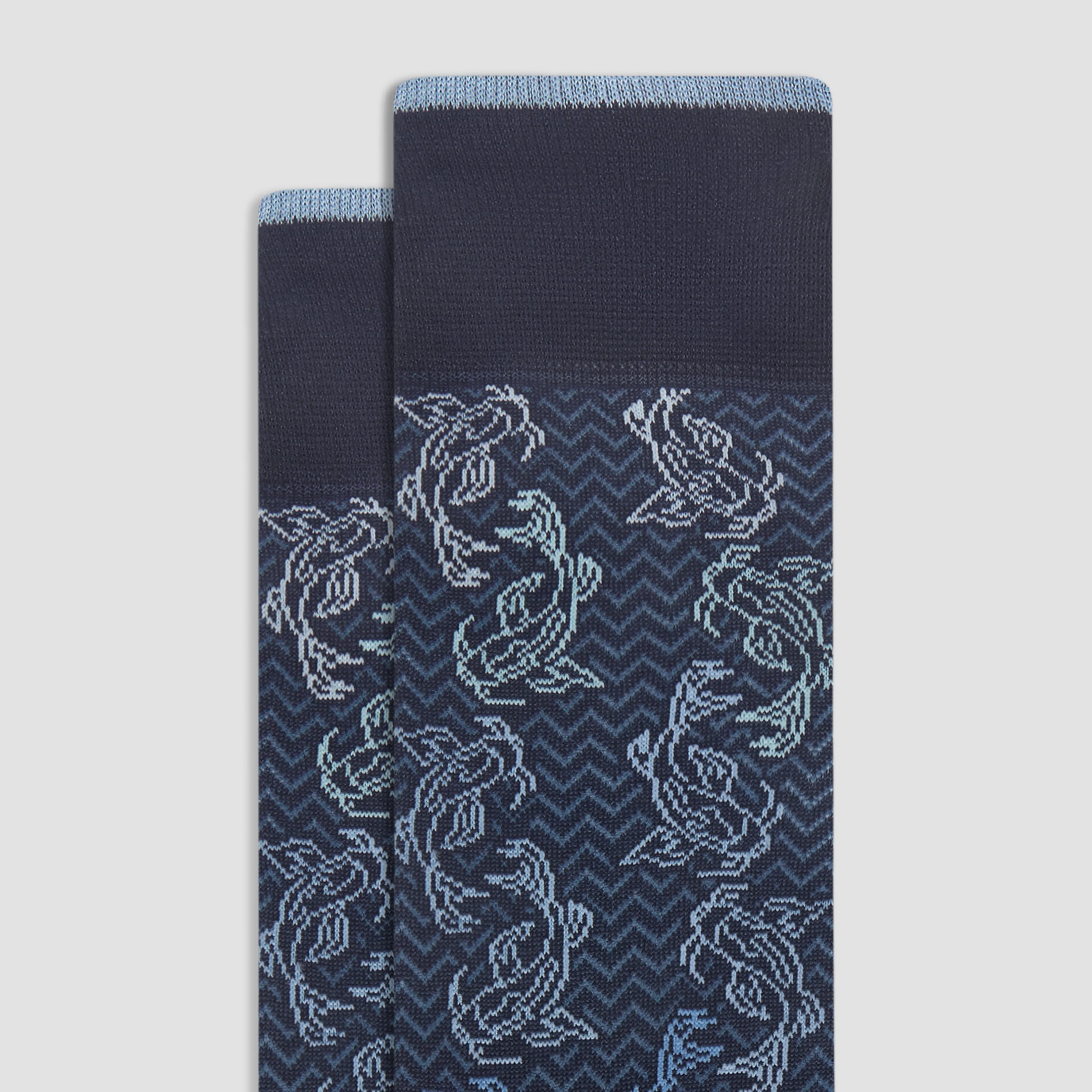Chevron Abstract Mid-Calf Socks