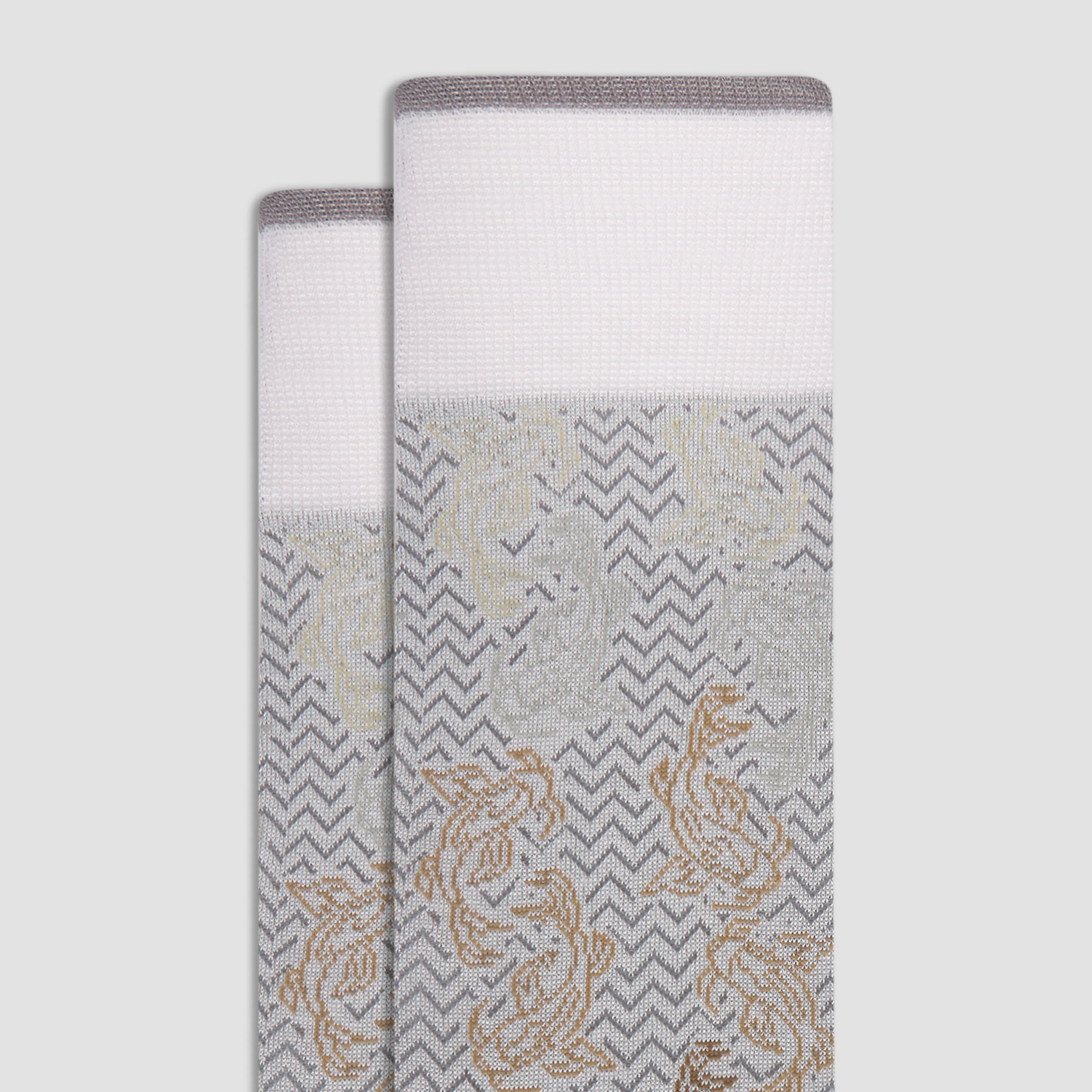 Chevron Abstract Mid-Calf Socks