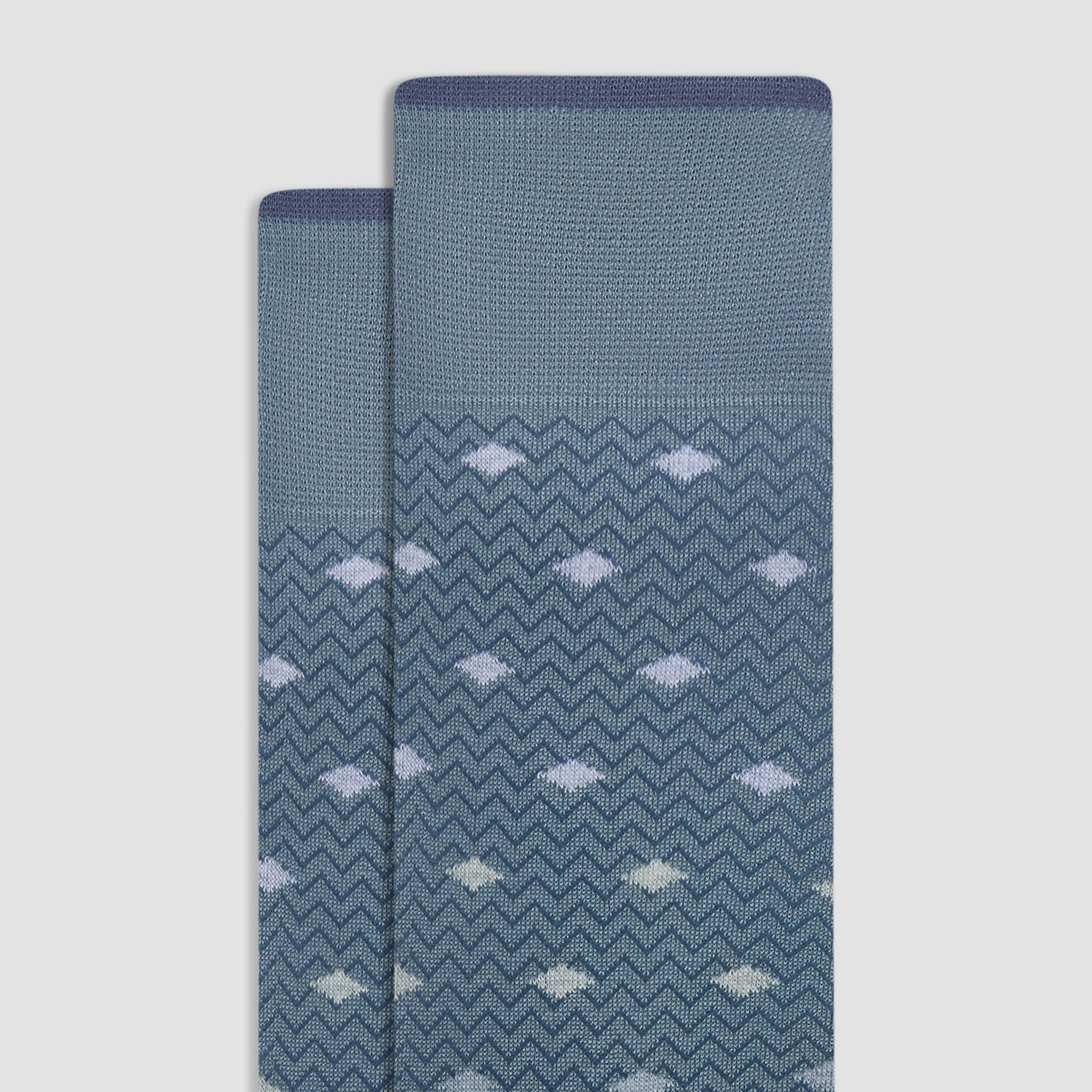 Chevron Geometric Mid-Calf Socks