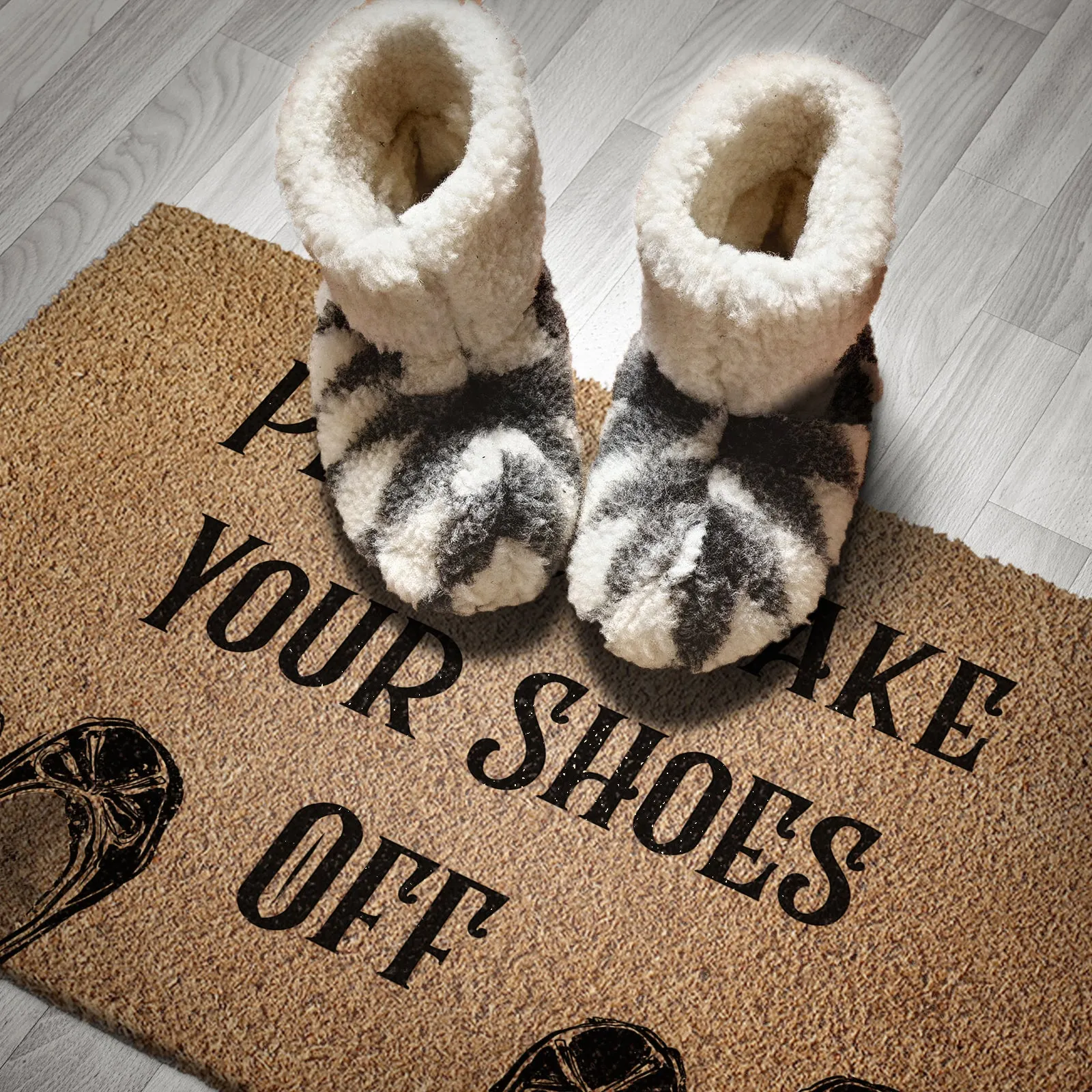Coir Doormat - Please Take Off Your Shoes