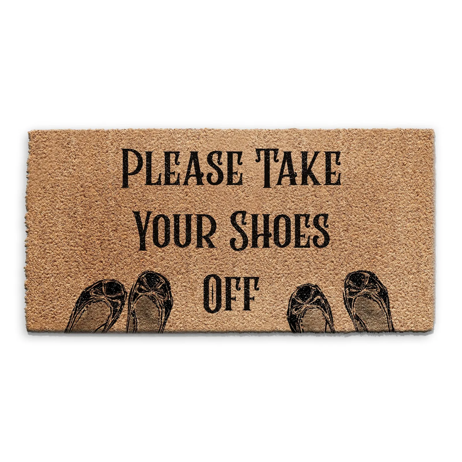 Coir Doormat - Please Take Off Your Shoes