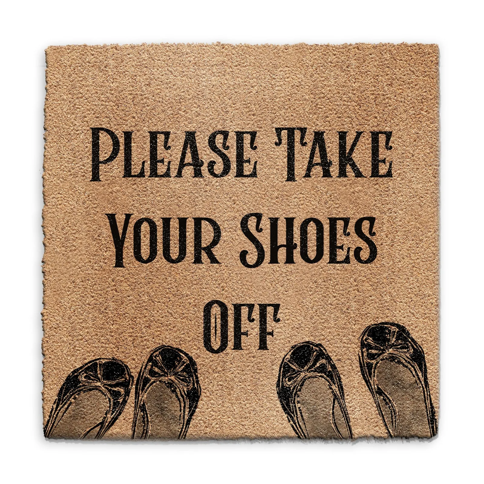 Coir Doormat - Please Take Off Your Shoes