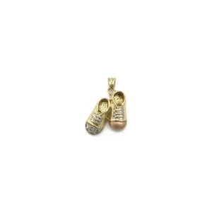 Contrasting Sneakers CZ Pendant (14K)