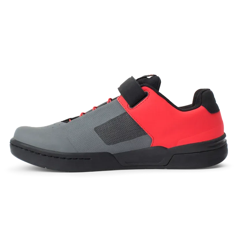 Crankbrothers Shoes Stamp Speedlace Grey / Red - Black outsole
