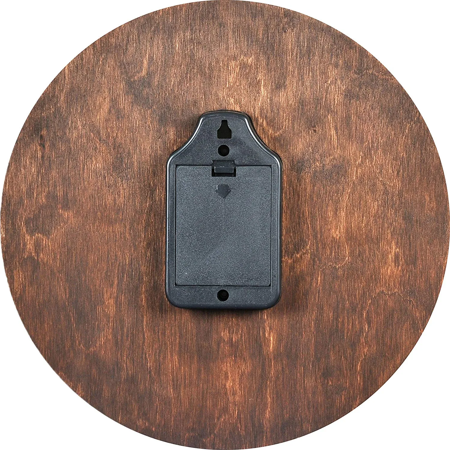 Dark Walnut Handcrafted Wooden Wall Clock