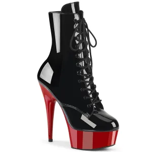 DELIGHT-1020  Black Patent/Red