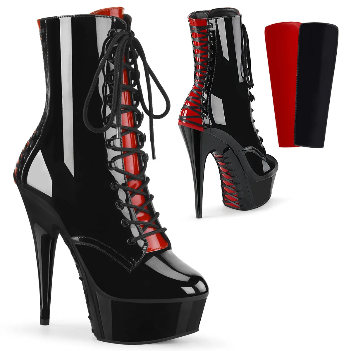 DELIGHT-1020FH  Black Patent/Black