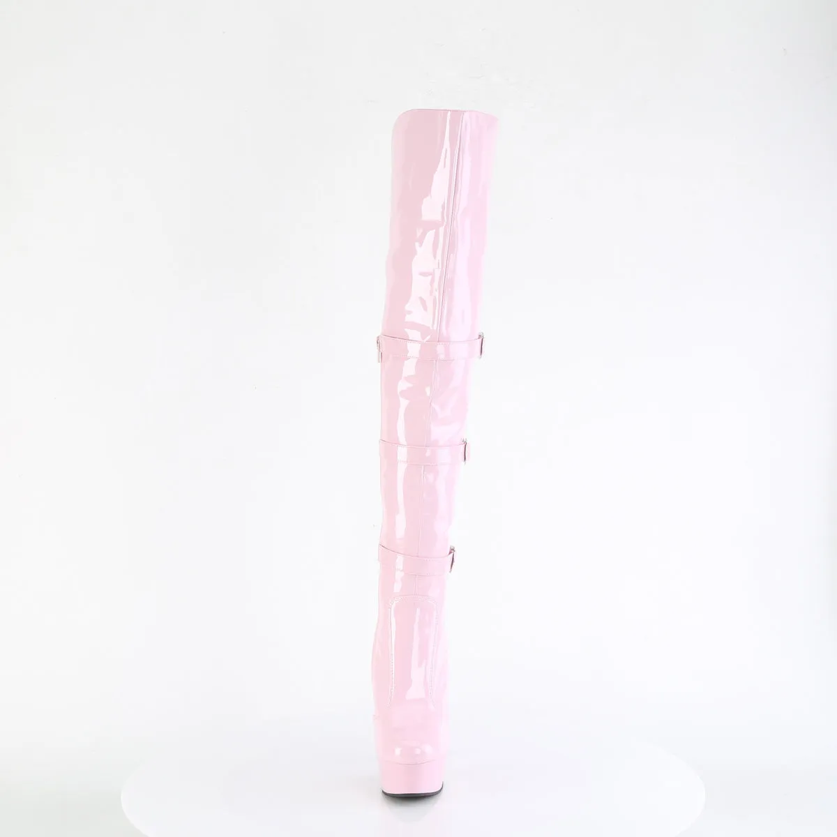 DELIGHT-3018  Baby Pink Stretch Patent/Baby Pink