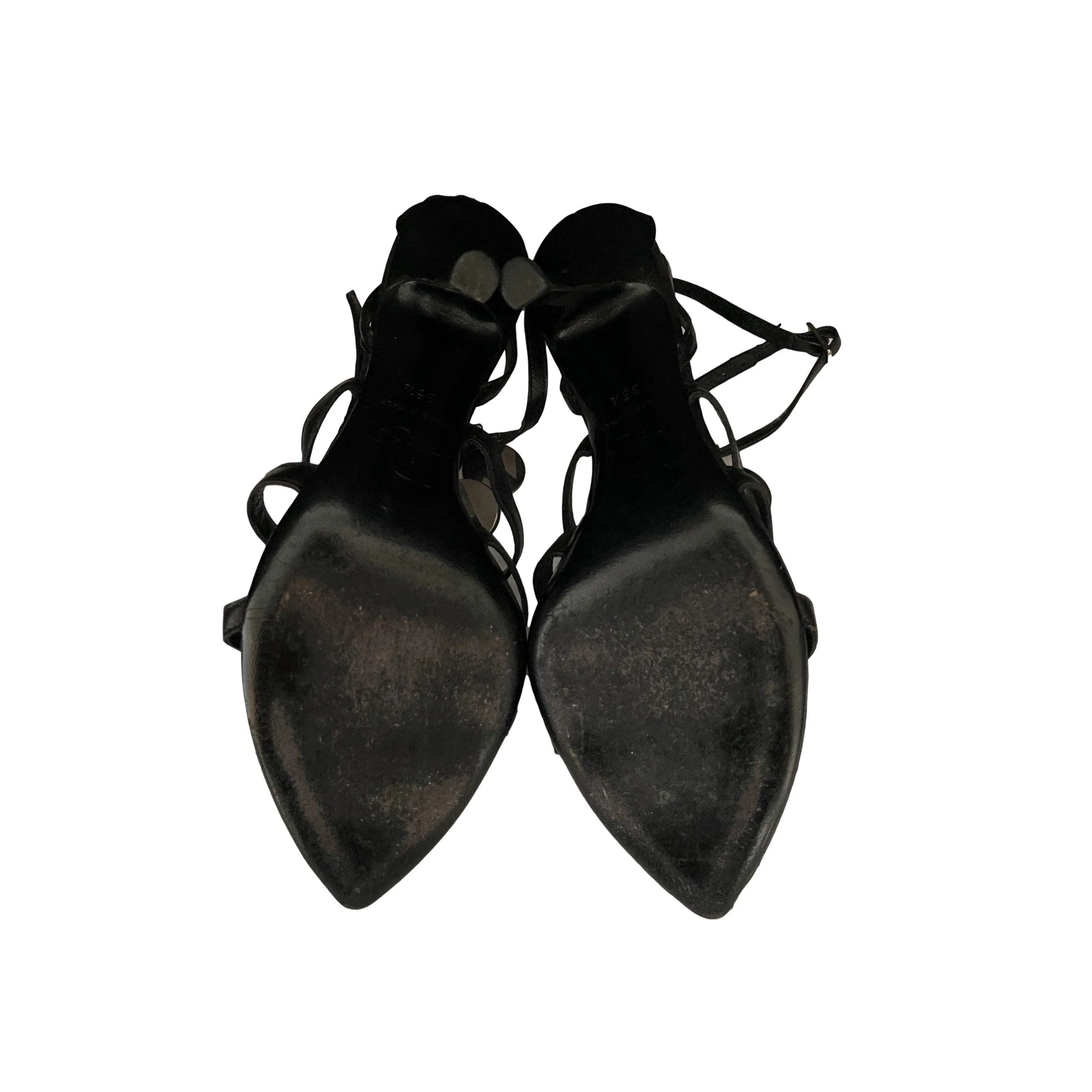 Dior Black Logo Coin Heels