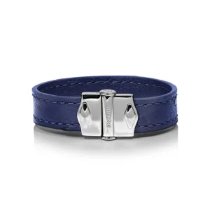 D'Monti Navy Blue - France Luxe Genuine Ostrich Leather Womens Bracelet