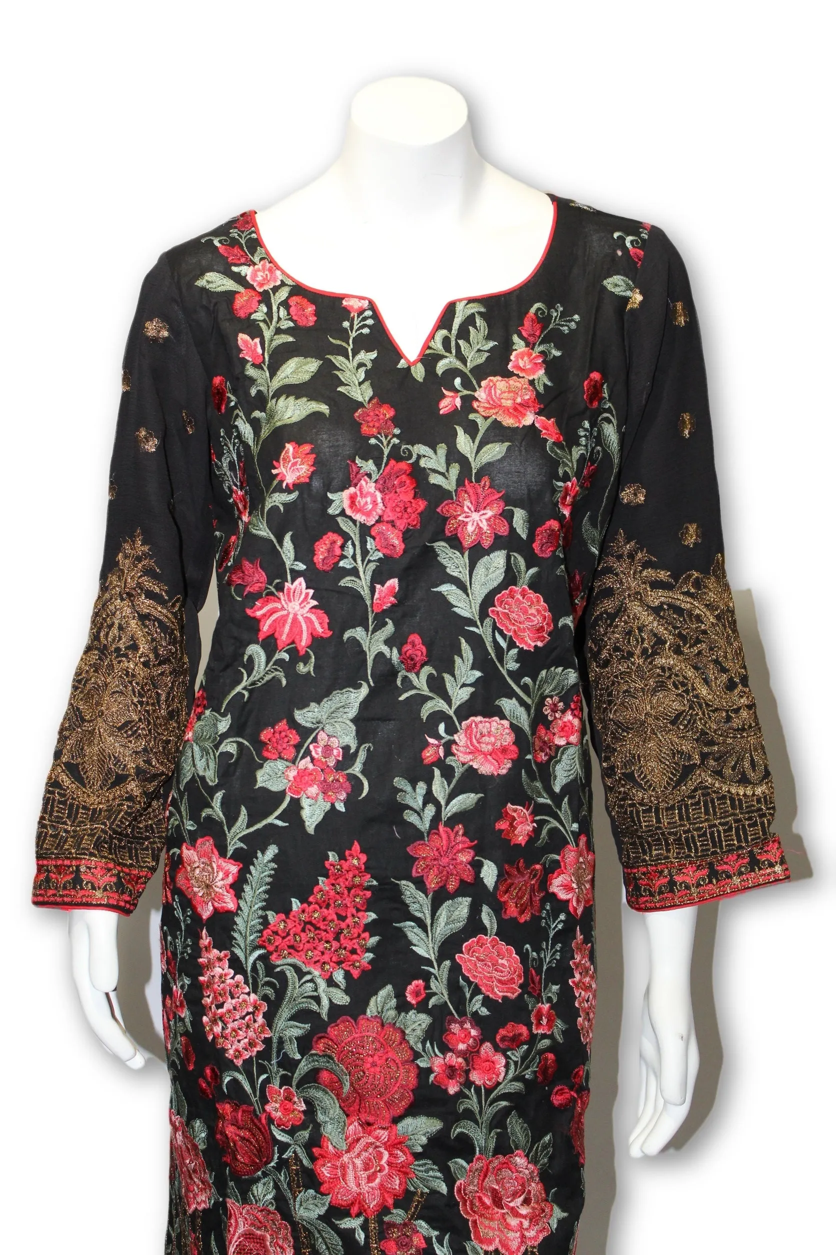 E03 Pakistani Indian 3 Pc Party Wear Lawn Dress
