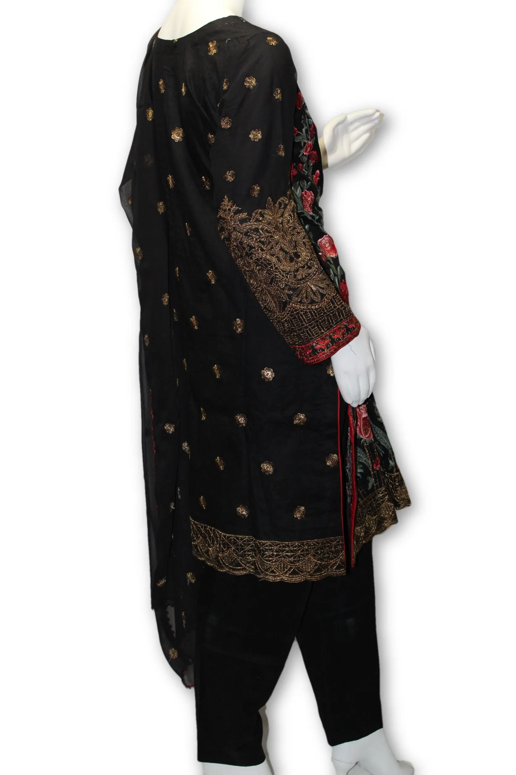 E03 Pakistani Indian 3 Pc Party Wear Lawn Dress