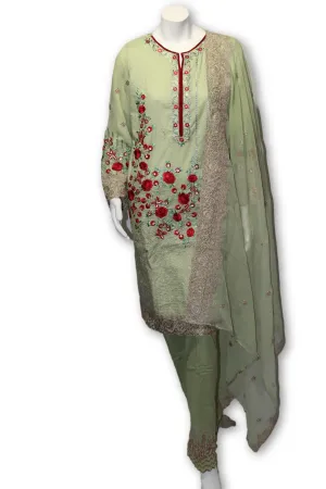 E05 Pakistani Indian 3 Pc Party Wear Lawn Dress