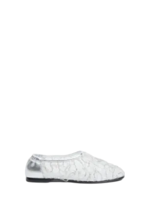 Eden Metallic Lace Ballet Flat