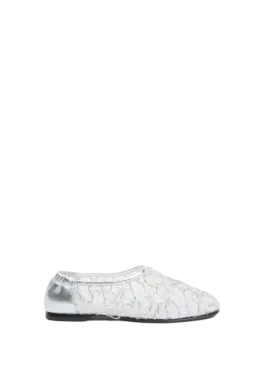 Eden Metallic Lace Ballet Flat