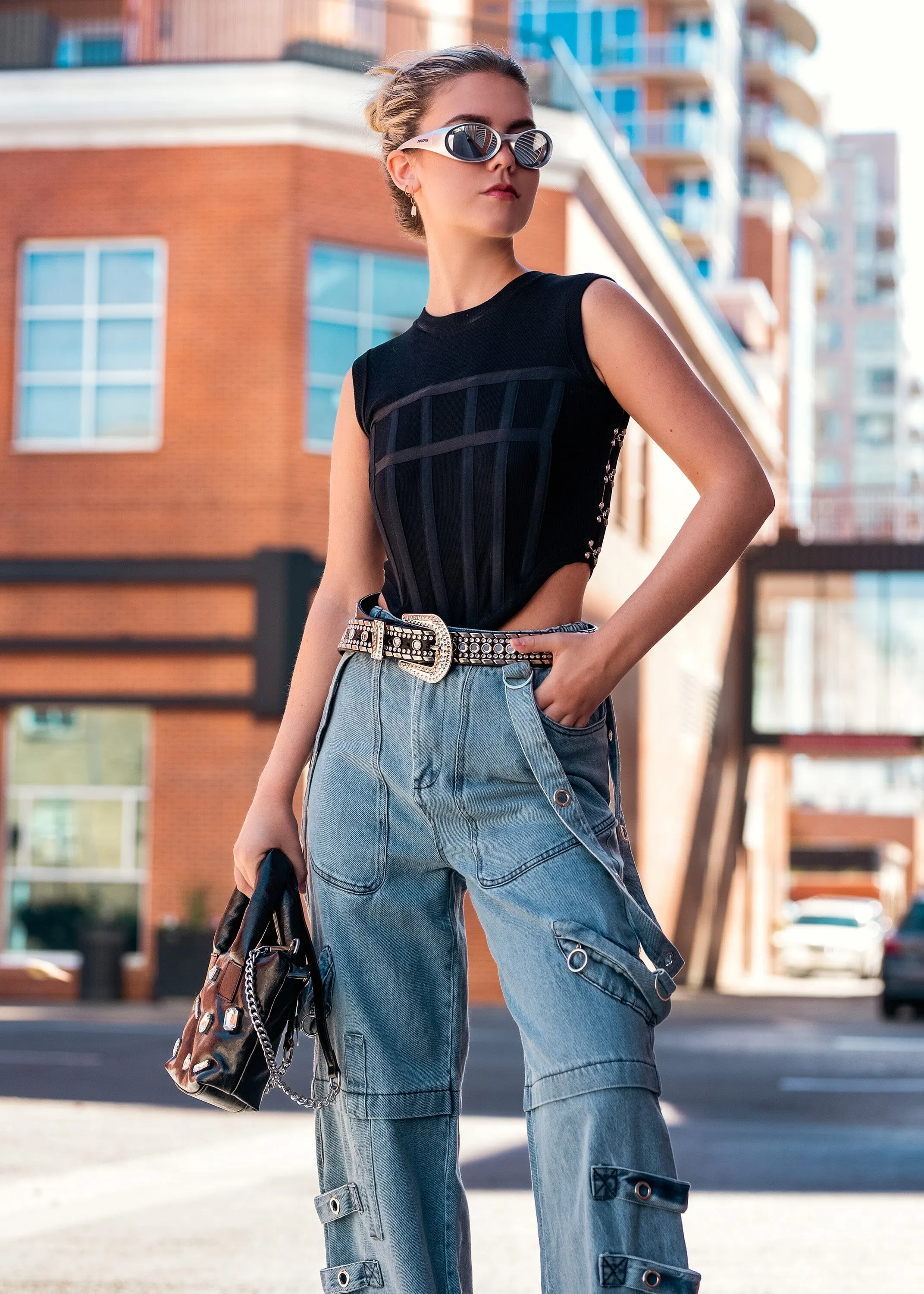 Embellished Buckle Belt