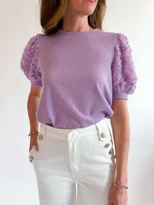 Embellished Sleeve Top